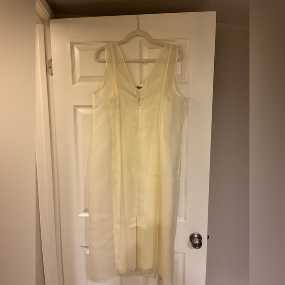 J. Crew Cream Midi Dress Size 12 - Picture 11 of 12